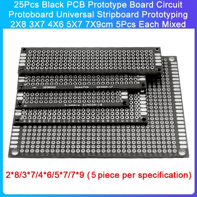  PCB Ÿ  ȸ 亸,  Ʈ Ÿ, 2x8, 3x7, 4x6, 5x7, 7x9cm,  ȥ, 25 